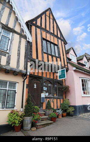 Munnings sale da tè, Crooked House, High Street, Lavenham, Babergh district, Suffolk, East Anglia, Inghilterra, Gran Bretagna, Regno Unito, Gran Bretagna, Europa Foto Stock