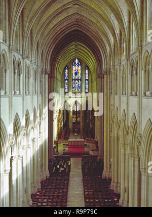 Downside Abbey, Somerset, Regno Unito. Un monastero benedettino conosciuta anche come la Basilica di San Gregorio Magno, la costruzione è iniziata nel 1873 ed è ancora incompleto. Foto Stock