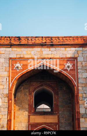 La Tomba di Humayun antiche rovine di Delhi, India Foto Stock