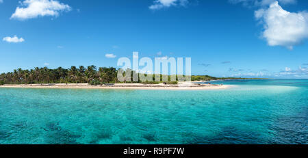 Arrivo a 'Petite Terre", natura protetta preservare isola nei pressi di Guadalupa, French West Indies Foto Stock