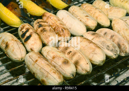 Banane alla griglia (Thaiâ€™s dessert) Foto Stock