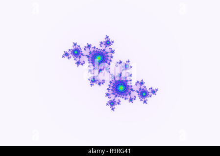 Mandelbrot fractal geometrico astratto sfondo con forme ipnotico Foto Stock