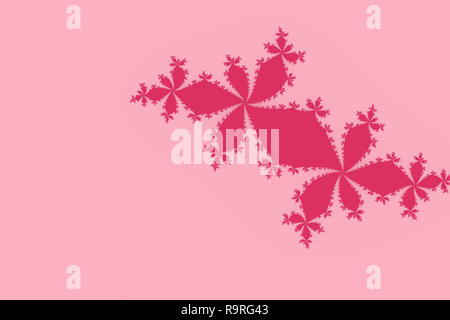 Mandelbrot fractal geometrico astratto sfondo ipnotico con forme e colori rossi Foto Stock