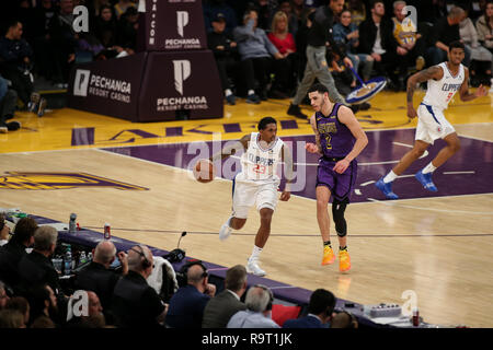 Los Angeles, CA, Stati Uniti d'America. 28 dicembre, 2018. durante il Los Angeles Clippers vs Los Angeles Lakers a Staples Center il 28 dicembre 2018. (Foto di Jevone Moore) Credito: csm/Alamy Live News Foto Stock