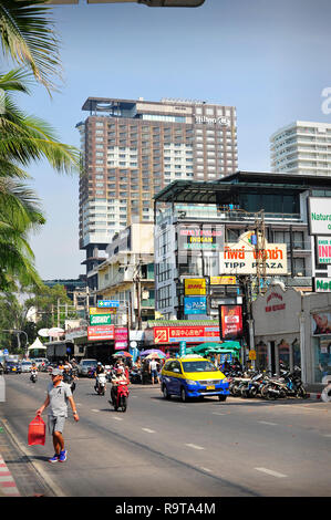 Beach Road Pattaya Thailandia Foto Stock