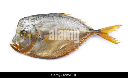 Vomer affumicato di pesce bianco su sfondo isolato Foto Stock