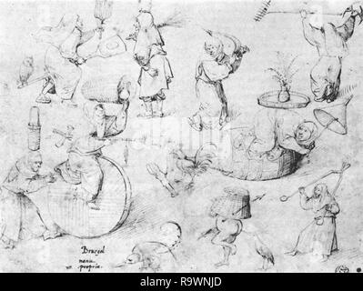 Hieronymus Bosch vintage artwork artista medievale Foto Stock