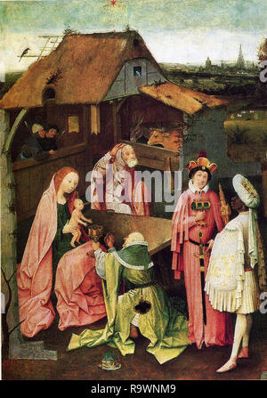 Hieronymus Bosch vintage artwork artista medievale Foto Stock