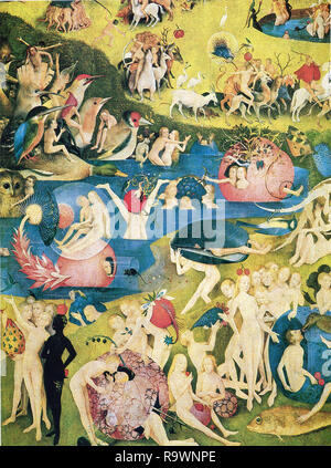 Hieronymus Bosch vintage artwork artista medievale Foto Stock