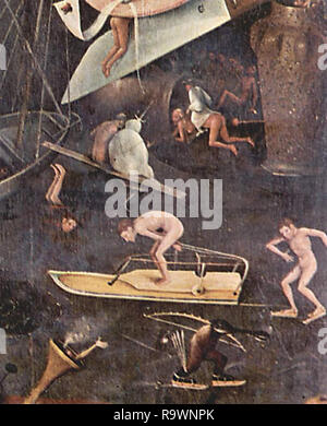 Hieronymus Bosch vintage artwork artista medievale Foto Stock