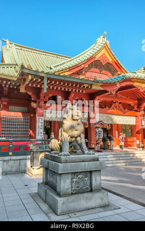 Antico Santuario di Kanda Myojin, un santuario di Shinto situato a Chiyoda, Tokyo, Giappone Foto Stock