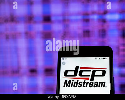 DCP Midstream Partners logo azienda vede visualizzato sul telefono intelligente Foto Stock