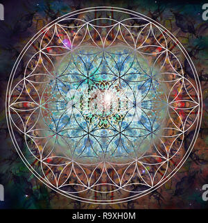 Mandala astratto foto Foto Stock