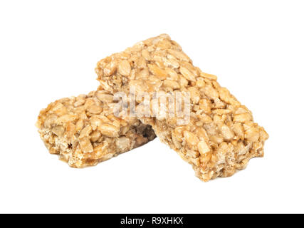 Candy kozinaki da olio di semi di girasole in sciroppo di zucchero su sfondo bianco Foto Stock