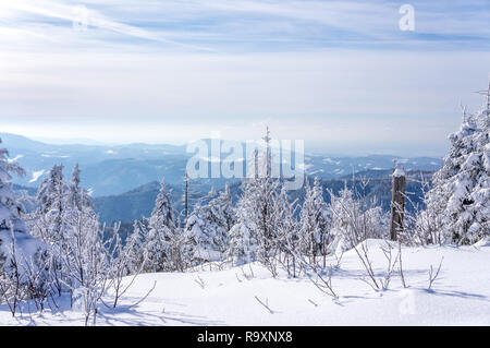 Inverno nel Sauerland Winterberg, Germania Foto Stock