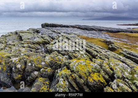 Punto Ardnave, Islay, guardando verso il Giura, Ebridi Interne, Argyll & Bute, Scozia Foto Stock