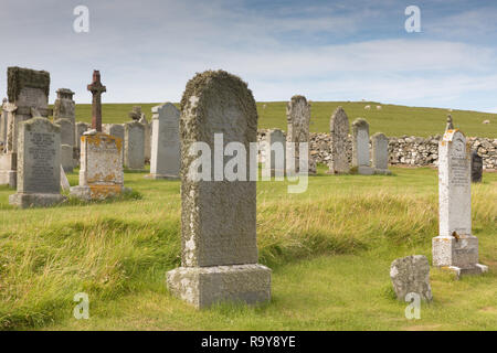 San Olaf è la Chiesa, Lund, Unst, isole Shetland, Regno Unito Foto Stock