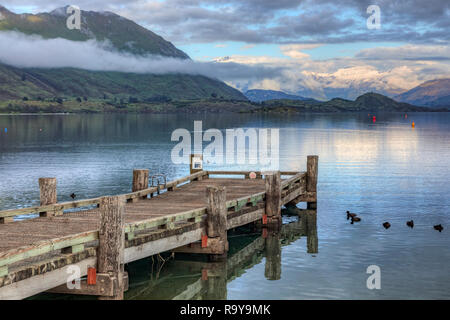 Wanaka, Otago, Queenstown Distretto dei Laghi, Isola del Sud, Nuova Zelanda Foto Stock