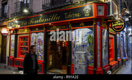 Taverna La Fontanilla, Madrid, Spagna Foto Stock