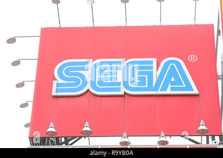 Società di SEGA. SEGA è una multinazionale giapponese video game developer, editore e lo sviluppo hardware azienda con sede in Tokyo. Foto Stock