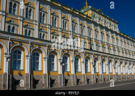 Mosca, Russia. Agosto 25, 2018. Il Grande Palazzo del Cremlino (Bolshoy Kremlyovskiy Dvorets) residenza degli Zar russo Foto Stock