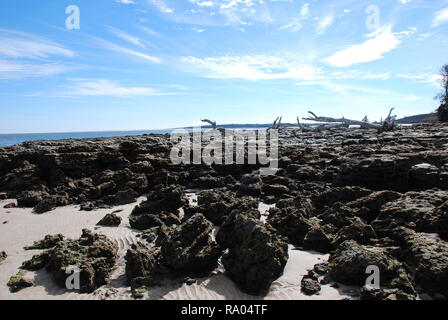 spiaggia della roccia Foto Stock