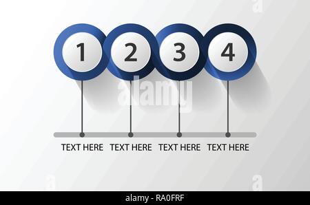 Cerchio chiuso infograhics Illustrazione Vettoriale