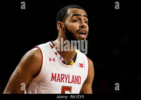 Maryland, Stati Uniti d'America. 29 Dic, 2018. ERIC AYALA (5) in azione durante il gioco presso Centro XFINITY in College Park, Maryland. Credito: Amy Sanderson/ZUMA filo/Alamy Live News Foto Stock