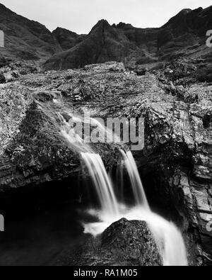 Fotografia di © Jamie Callister. La Fata Piscine, Isola di Skye, a nord-ovest della Scozia, 27 Novembre, 2018. [Nessuno] esclusiva totale [Foto] Tel: 0 Foto Stock