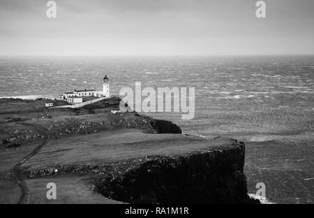 Fotografia di © Jamie Callister. Neist Point Lighthouse, Isola di Skye, a nord-ovest della Scozia, 28 Novembre, 2018. [Nessuno] esclusiva totale [Foto] Foto Stock