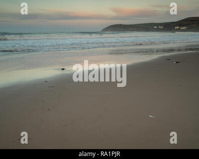 Bellissima spiaggia di scena a Croyde bay in North Devon , Inghilterra Foto Stock