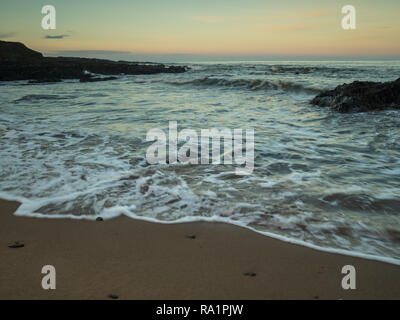 Bellissima spiaggia di scena a Croyde bay in North Devon , Inghilterra Foto Stock