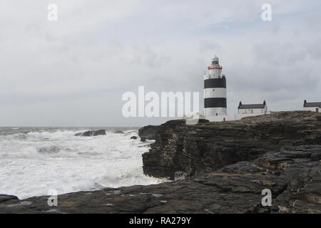 Hook Lighthouse Wexford Repubblica d'Irlanda 2018 Foto Stock