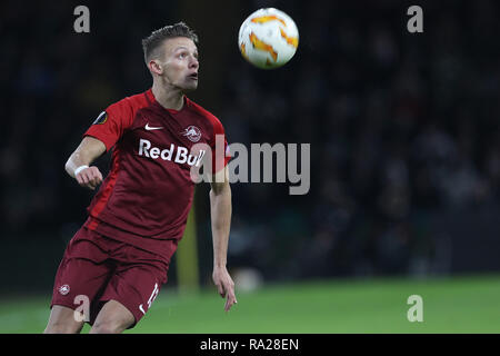 GLASGOW, Regno Unito 13 dicembre 2018. Hannes Wolf di RB Salisburgo durante la UEFA Europa League match tra Celtic e Red Bull Salisburgo al Celtic Park, Parkhead, Glasgow giovedì 13 dicembre 2018. (Credit: MI News & Sport | Alamy) Foto Stock