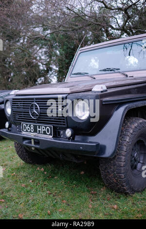 Dicembre 2018 - i vecchi Mercedes Benz G carro, a Redhill classic car incontriamoci Foto Stock
