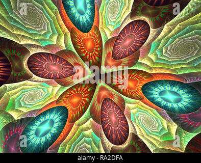 Disegno geometrico, Mosaico di un caleidoscopio, astratto mosaico, sfondo colorato geometrica futuristico modello triangolare. Mosaico in vetro colorato effetto. Foto Stock