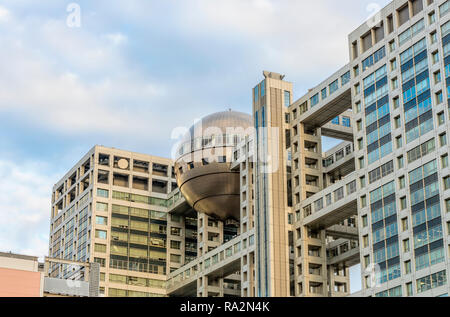 Fuji Television, Fuji TV, sede centrale di Tokyo Odaiba, Minato, Tokyo, Giappone Foto Stock