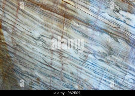 Interessante texture di marmo, aspetto naturale in cava Foto Stock