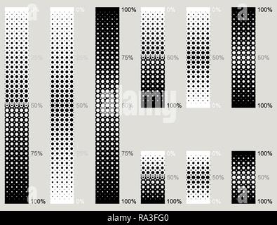 E punteggiata matematicamente preciso gradienti areale senza bordi affilati Illustrazione Vettoriale