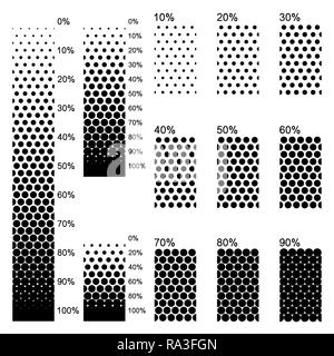 Opaco gradienti lineari in più perfettamente fitta disposizione Illustrazione Vettoriale
