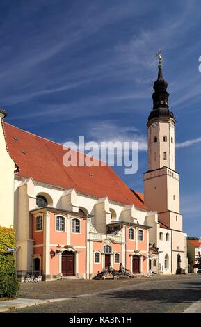 San Pietro e Paolo chiesa nel monastero, ex convento francescano, monastero Francescano chiesa con box allegati, Zittau Foto Stock