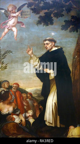 Predicación de San Vicente Ferrer dall'artista Alonso Cano pittore spagnolo 1601-1667 Foto Stock