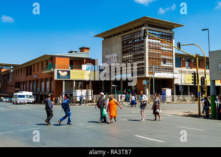 Johannesburg, Sud Africa - 17 Ottobre 2012: edifici e strade di Johannesburg Foto Stock