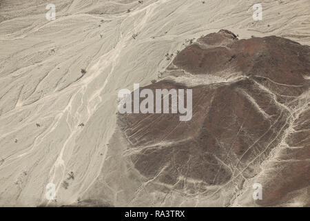 Deserto di Nazca, Perù, hieroglyph astronauta Foto Stock