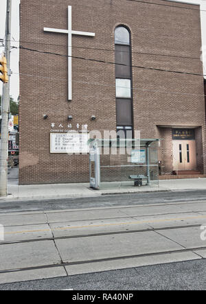 Cina chiesa evangelica, Chinatown, Toronto, Ontario, Canada Foto Stock