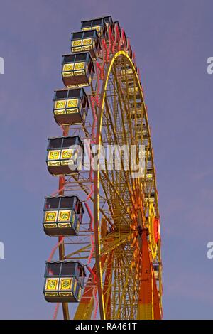 Ruota panoramica Ferris, Amburgo, Germania Foto Stock