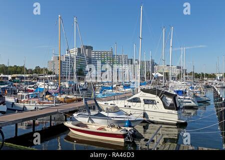 Marina, Baltico resort umido, Schleswig-Holstein, Germania Foto Stock