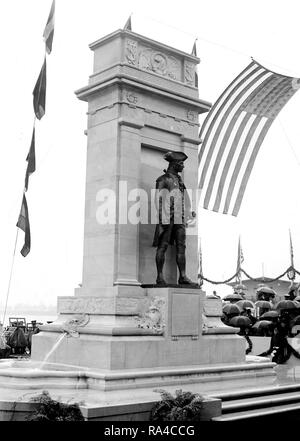 John Paul Jones monumento dedicaton ca. 1912 (4/7/1912) Foto Stock