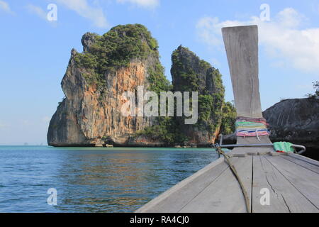 Pacifica e tranquilla spiaggia nei pressi di Ko Yao Noi, Thailandia Foto Stock