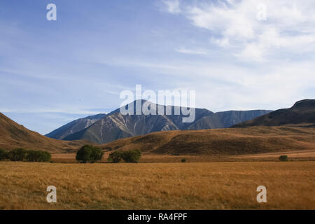 Montagne delle Alpi del Sud della Nuova Zelanda. Nuova Zelanda paesaggi Foto Stock